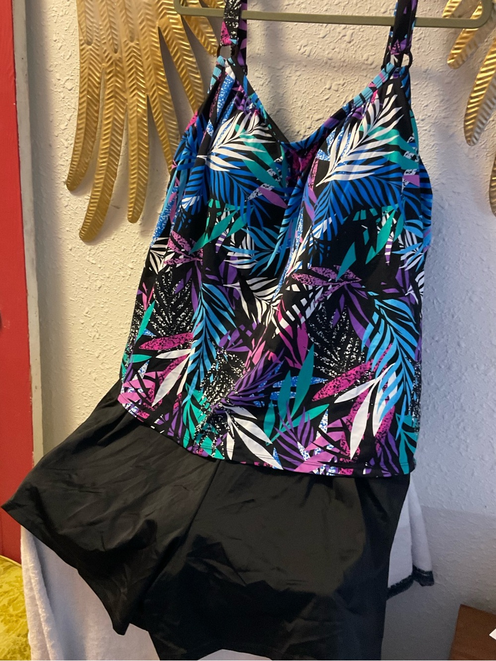 Swim 360 Plus Size 28 Tropical One Piece Swimsuit